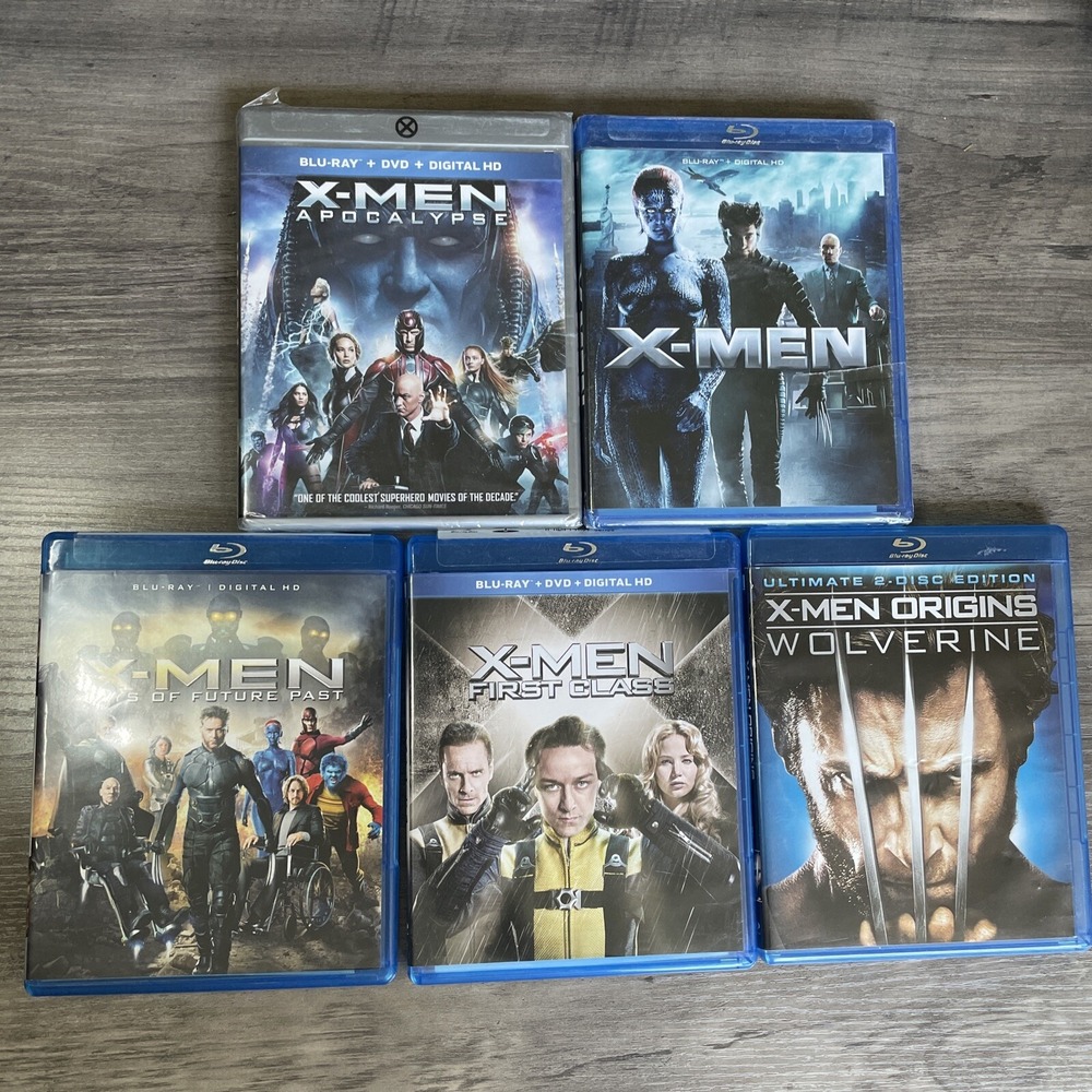 X-Men: Apocalypse (Blu-ray, 2016) Wolverine First Class Days Of Future Past MINT